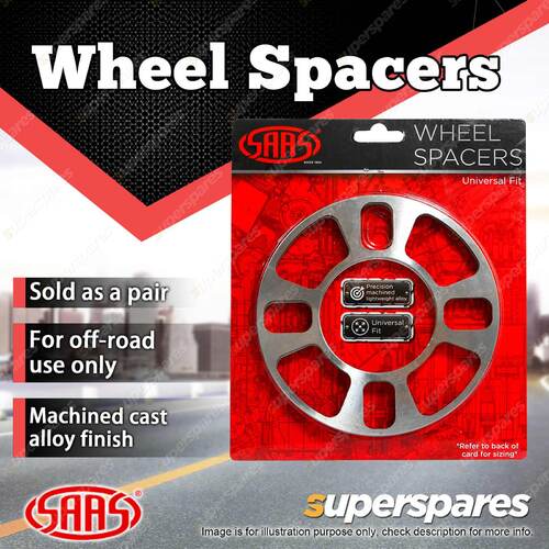 2 Pack SAAS Wheel Spacers Universal 4 Studs ID 71mm OD 151mm Depth 3mm