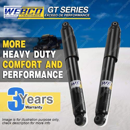 2 Rear HD Lowered Webco Pro Shock Absorbers for FORD FALCON FAIRMONT BA XT SEDAN