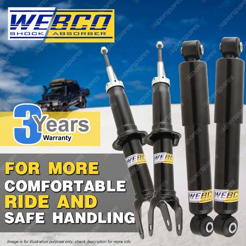 4 Strut Webco Pro Shock Absorbers for FALCON FAIRMONT BA XT SEDAN FUTURA GHIA 