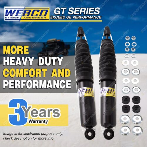 Pair Front Webco HD Pro Shock Absorber for FORD RANGER PJ PK 2WD Ute 2.5 engine