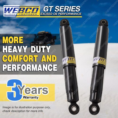 Pair Rear Webco HD Pro Shock Absorbers for FORD RANGER PJ PK 2WD Ute with 2.5