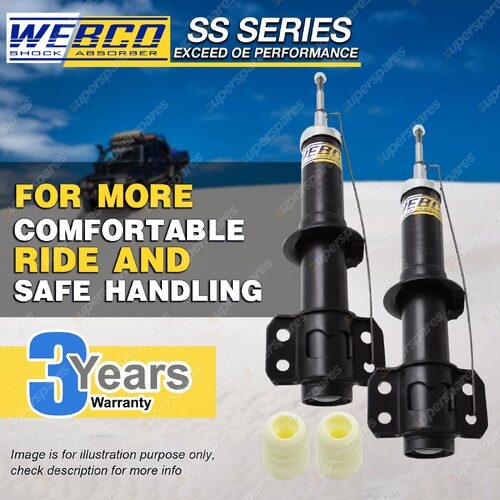 Pair Front Webco Pro Shock Absorbers for FORD TERRITORY SX SY all AWD S/Wagon