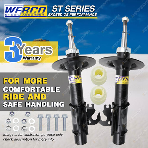 Pair Front Webco Pro Strut Shock Absorbers for HOLDEN COMMODORE VE Ute Sep-07-on