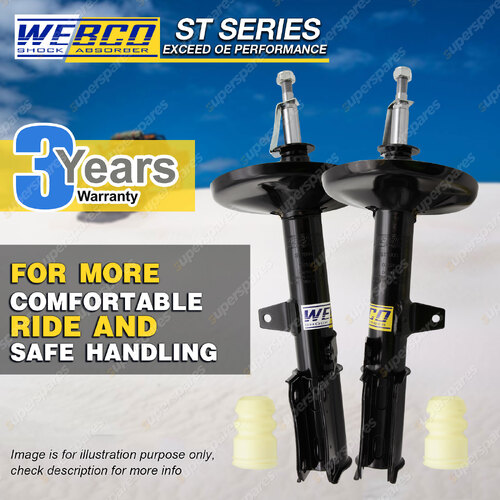 Pair Rear Webco Pro Strut Shock Absorbers for TOYOTA AVALON MCX10 V6 Sedan 00-06