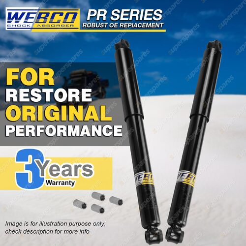 2 Rear WEBCO Pro Gas Shock Absorbers for HOLDEN RODEO R7 R9 4WD Ute 1996-2003