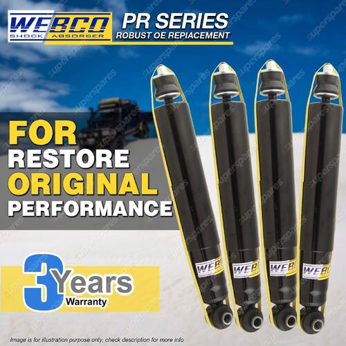 Front Rear Webco ProM Shock Absorbers for DAIHATSU ROCKY 4WD F77 F87 Cab Ute