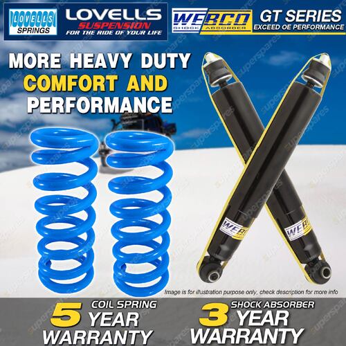 Front Webco Shock Absorbers Raised Springs for FORD F SERIES F100 F150 4WD