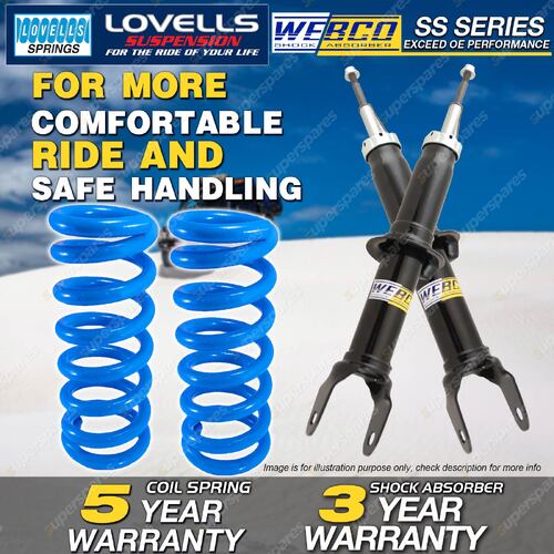 Front Webco Shock Absorbers Lovells STD Springs for FORD Falcon BA BF I 02-07