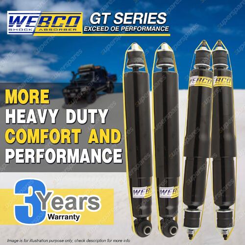 Front + Rear Webco HD Pro Shock Absorbers for ROVER LANDROVER Discovery 4WD