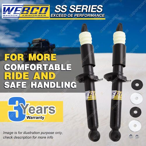 2 Rear Strut Webco Pro Shock Absorbers for TOYOTA Ctd PASEO EL44 EL54 91-99