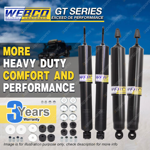 4x Front Webco HD Pro Shock Absorbers for FORD F100 F150 4WD quad front susp