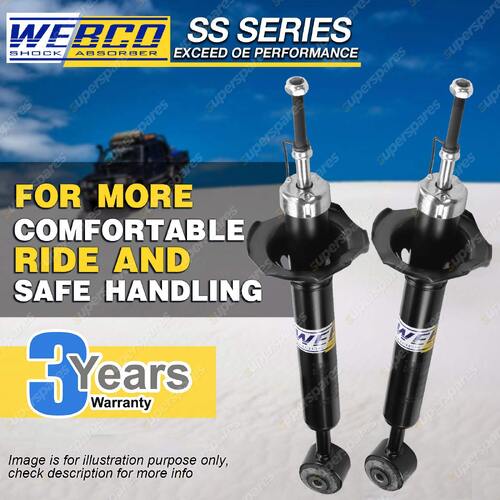 Pair Rear Webco Pro Shock Absorbers for MAZDA 121 DB Metro DW models 91-02