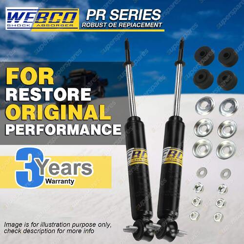 2 Front PR Gas Webco Pro Shock Absorbers for Mitsubishi Triton MK All 2WD Ute