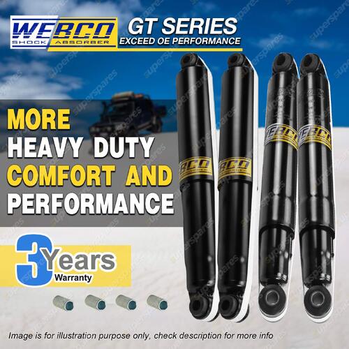 4 Gas HD Webco Pro Shock Absorbers for Nissan Patrol GU1 2 Y61 GU3 to 8 Wagon