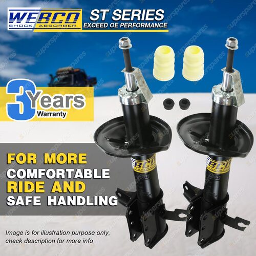 Rear Webco Pro Strut Shock Absorbers for MAZDA 323 BA1 Protege Sedan without ABS