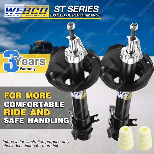 Front Webco Pro Shock Absorbers for NISSAN PULSAR N16 1.6 1.8 Q ST Sedan Hatch