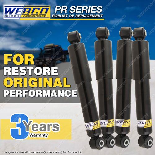 Front Rear Webco Pro Shock Absorbers for TOYOTA LANDCRUISER FJ BJ40 42 45 HJ47