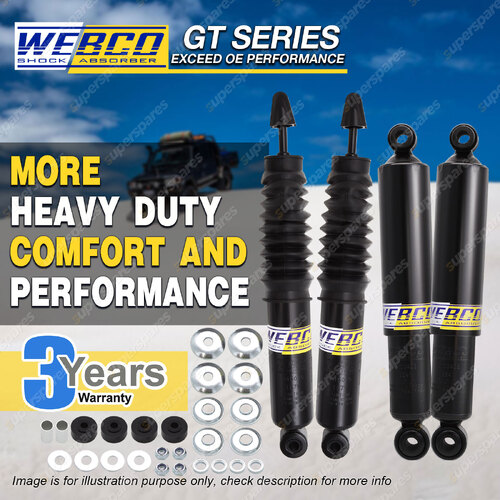 Front + Rear Webco HD Pro Shock Absorbers for MITSUBISHI CHALLENGER 4WD PA 00-07