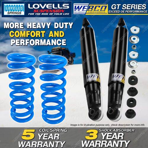 Rear Webco Shock Absorbers Lovells STD Springs for HOLDEN Commodore VT VX VY VZ