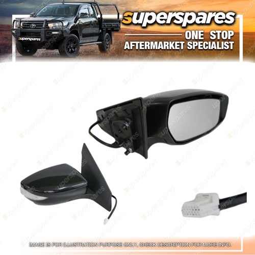 Superspares RH E/ Door Mirror for Nissan Pulsar B17 With Led Lamp 11/2012-ON