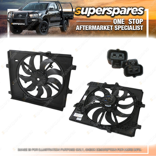 Superspares Fan for Radiator for Nissan Pulsar B17 C12 1.6T 11/2012-ONWARDS