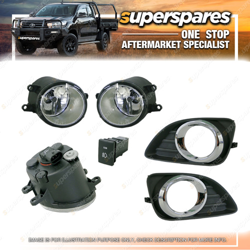 Superspares Standard Fog Light Kit for Toyota Camry CV40 07/2009-11/2011