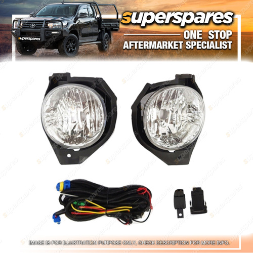 Fog Light Kit for Toyota Hilux TGN16 26 KUN16 26 GGN15 25 With Wires & Switch