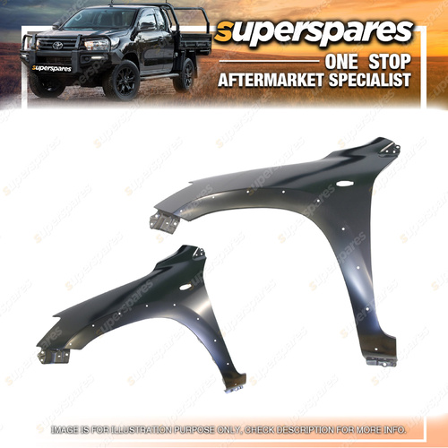 Superspares Left Guard With Blinker Flare Holes for Toyota Rav4 ACA30 SERIES