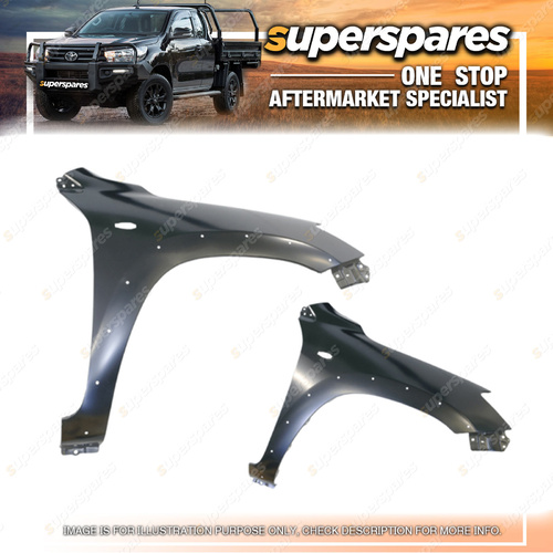 Superspares Right Guard With Blinker Flare Holes for Toyota Rav4 ACA30 SERIES