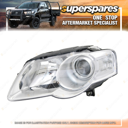 Superspares Left Headlight for Volkswagen Passat B6 3C 07/2005-05/2011