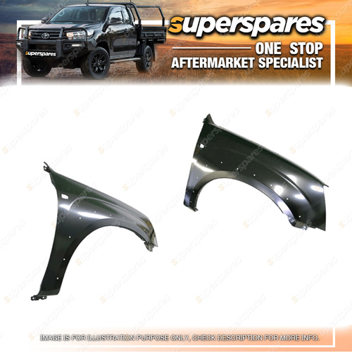 Superspares Right Guard With Blinker Flare Holes for Holden Rodeo Dual Cab RA