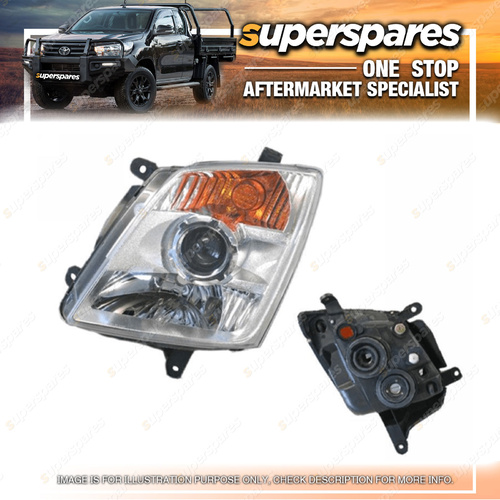 Superspares Left Headlight for Holden Rodeo Lt RA 01/2007-09/2008 Brand New