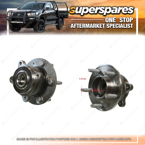 Superspares Rear Wheel Hub 15" for Holden Cruze 1.4T 1.8I JG JH 5 Bolts 105Mm