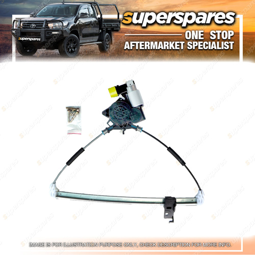 Superspares Right Rear Electric Window Regulator With Motor for Mazda 3 BK