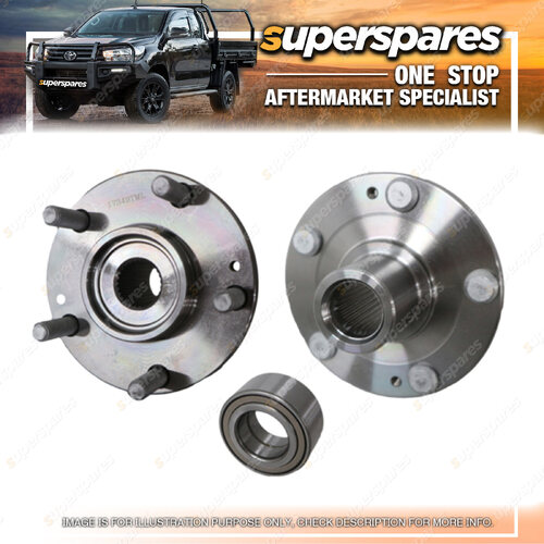 Superspares Front Wheel Hub With Bearing for Kia Sportage SL 05/2010-09/2015