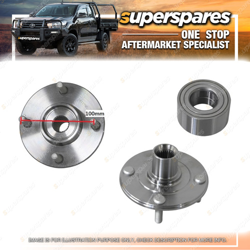 Front Wheel Hub Bearing for Mitsubishi Mirage CE 1996 - 2003 4 Studs 100mm