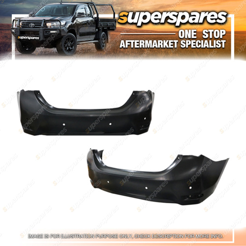 Rear Bumper Bar Cover With Sensor Holes for Toyota Corolla ZRE172 Series 2 Sedan