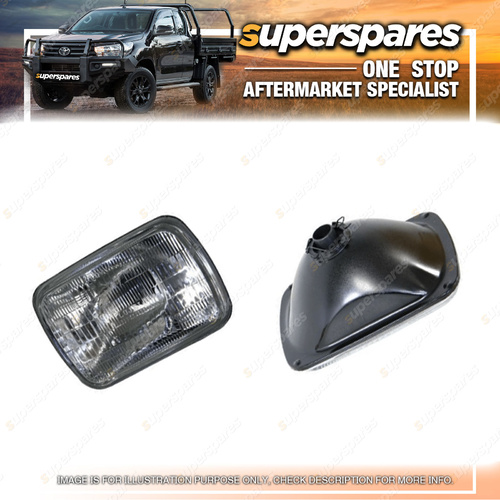 Superspares Square Headlight for Ford Econovan Maxi 05/1984 -1989