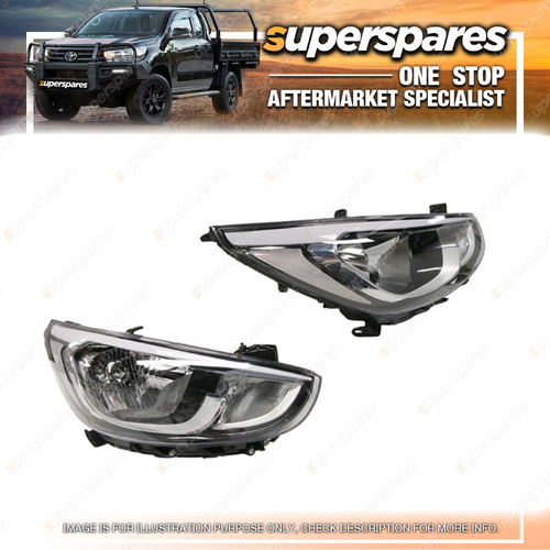 Superspares Headlight Right Hand Side for Hyundai Accent RB Series 2