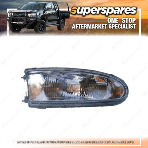 Superspares Headlight Right Hand Side for Mitsubishi Lancer CC 10/1992-02/1996