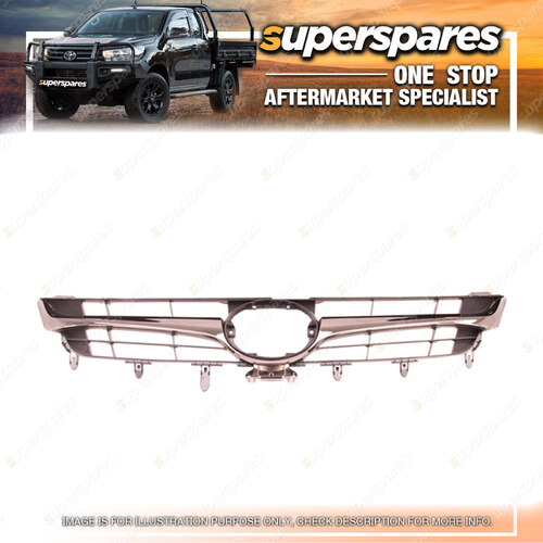 Superspares Front Grille for Toyota Camry AVV50 Series 2 Smoky Chrome