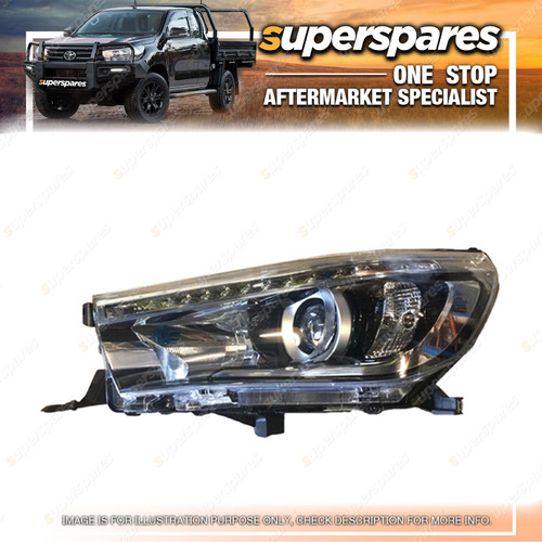 Superspares Headlight Left Hand Side for Toyota Hilux TGN GUN GGN 2.8L 3.0L