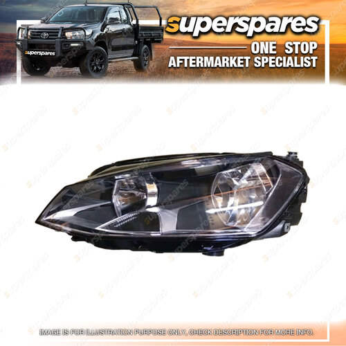 Superspares Headlight H7 H15 Left Hand Side for Volkswagen Golf MK7 2013-2017