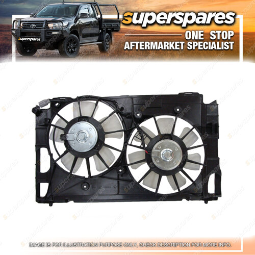 Superspares Dual Radiator Fan for Lexus CT200H ZWA10 2011-Onwards