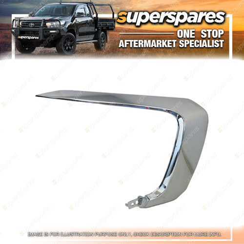 Front Bumper Bar Mould Left Hand Side Upper for Mitsubishi Pajero Sport QE 15-19