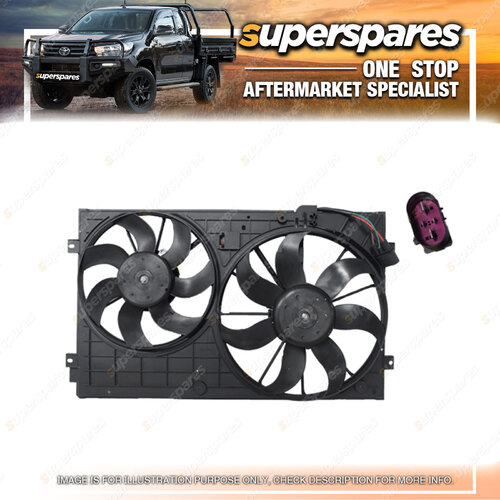 1 piece of Superspares Radiator Fan for Skoda Octavia 1Z 2009-2013