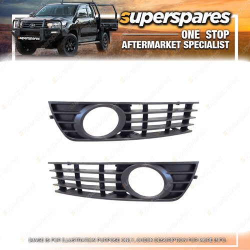 Right & Left Fog Light Cover for Audi A4 B6 With Light Holes 06/2001-01/2005