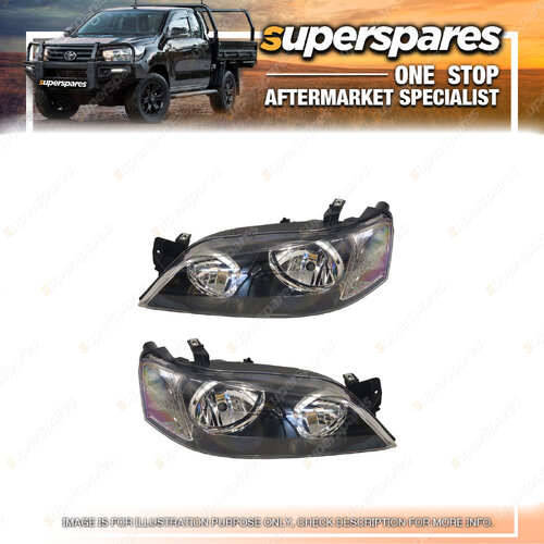 Right & Left Headlight for Ford Falcon Xt Futura BA BF SERIES 1 10/2002-09/2005