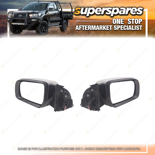 RH & LH Chrome Electric Door Mirror With Blinker Auto Fold for Ford Ranger PX