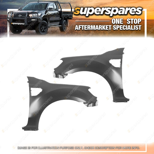 Pair of Guard Right & Left Side for Ford Ranger PX MK2 3 2015 - ON